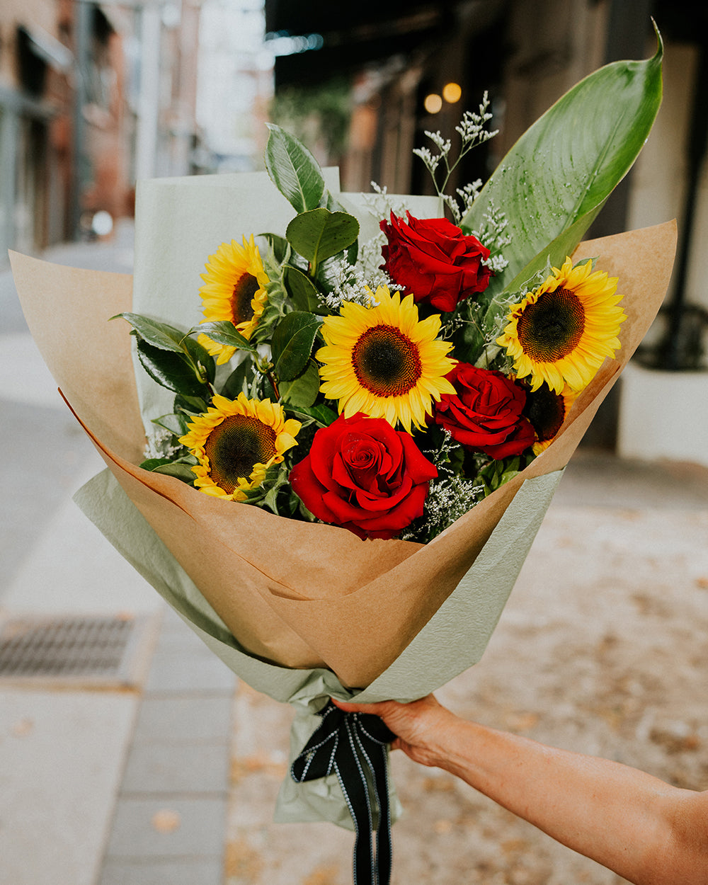 You are my sunshine - Sunflower and Rose